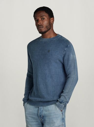 Indigo Moss Knitted Sweater